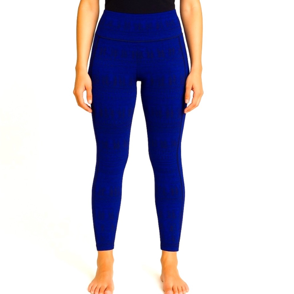 Threads 4 Thought Cobalt Blue High Rise Geometric Leggings NWT